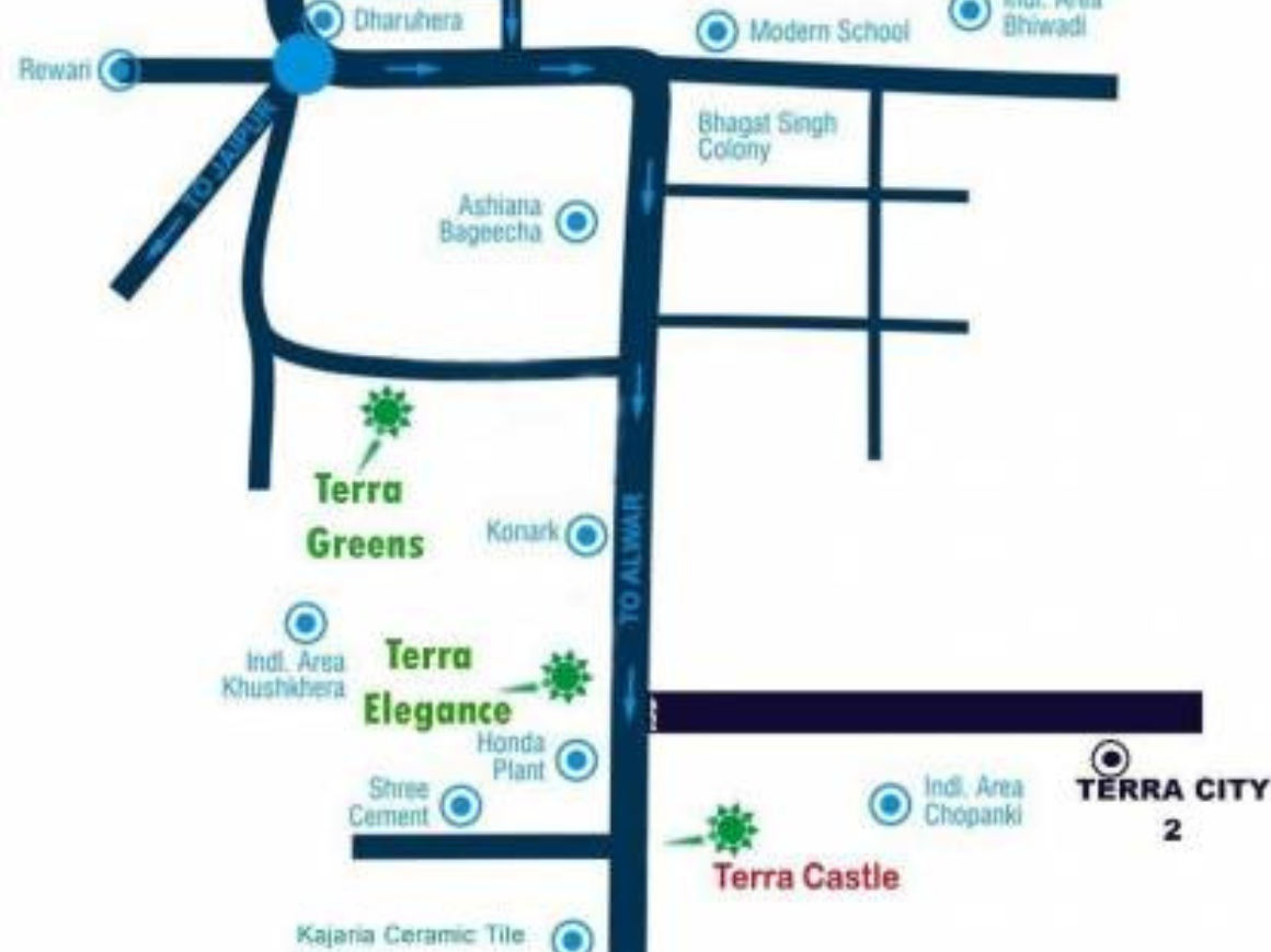 Terra Castle Location Map